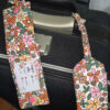 etiquette voyage fleurs Calypso L'étiquette bagage