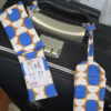 etiquette voyage ronds bleus L'étiquette bagage